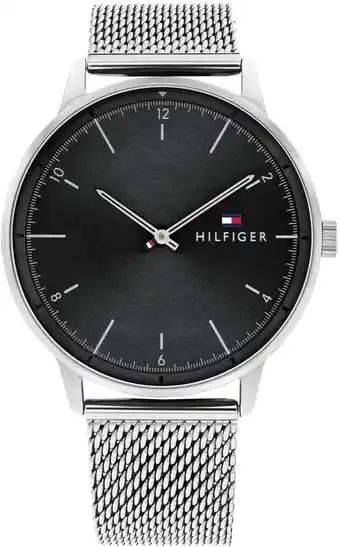 Amazon Tommy Hilfiger Analoog kwartshorloge voor heren, met roestvrij stalen armband 1791842 aanbieding