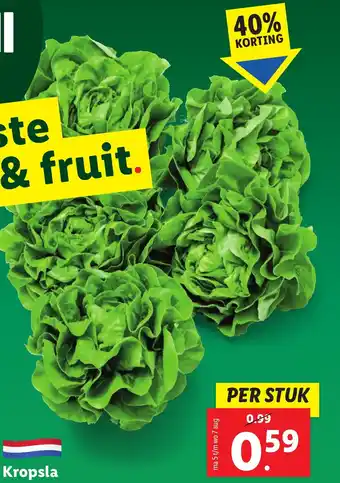 Lidl Kropsla per stuk aanbieding