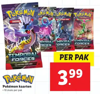 Lidl Pokemon kaarten per paak aanbieding