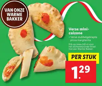 Lidl Verse mini calzone per stuk aanbieding