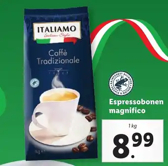 Lidl Espressobonen 1kg aanbieding