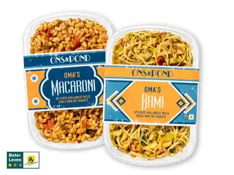 Lidl Oma's macaroni/bami aanbieding
