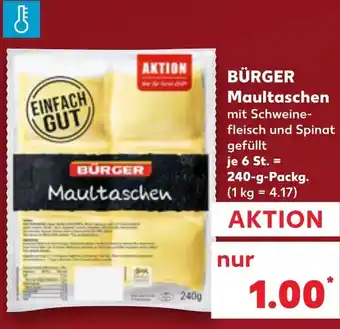 Kaufland DE BÜRGER Maultaschen aanbieding