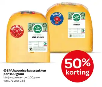Spar SPARwoudse kaasstukken aanbieding