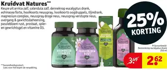 Kruidvat Natures Dennenknop eucalyptus drank 250ml aanbieding