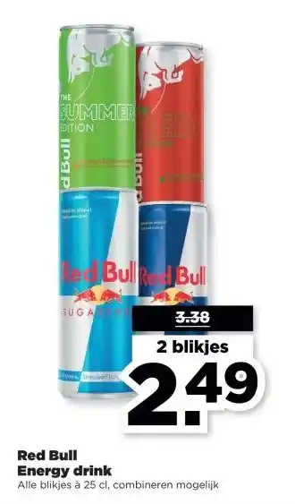 PLUS Red Bull Energy drink aanbieding