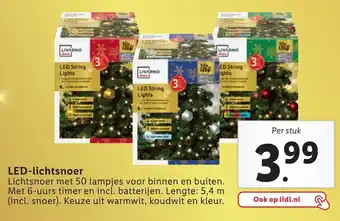 Lidl LED-lichtsnoer aanbieding