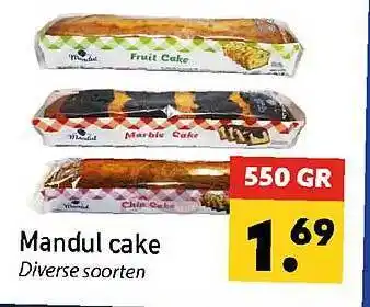 Tanger Markt Mandul Cake 550gr aanbieding