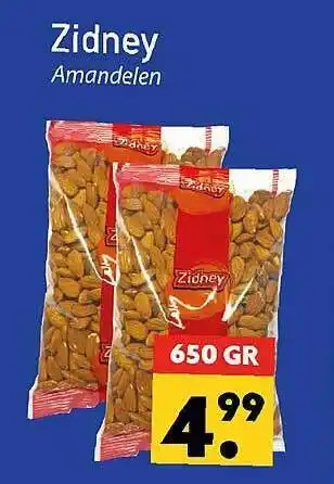 Tanger Markt Zidney Amandelen 650gr aanbieding