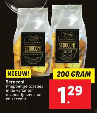 Lidl Scrocchi 200g aanbieding