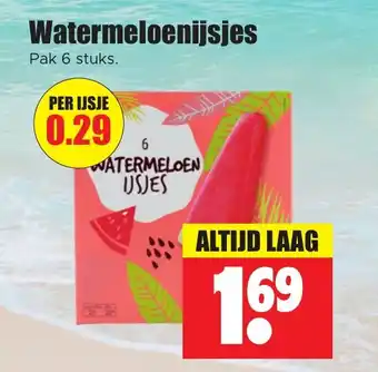 Dirk Watermeloenijsjes 6 stuks aanbieding