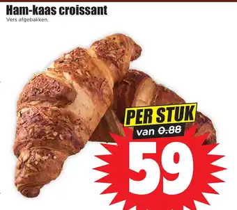 Dirk Ham kaas croissant aanbieding