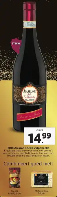 Lidl Amarone della Valpolicella 2018 750ml aanbieding