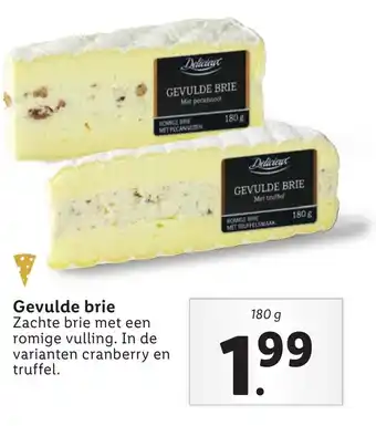 Lidl Delicieux Gevulde brie 180g aanbieding