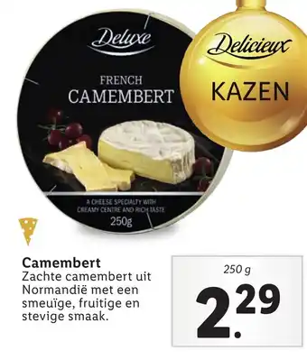 Lidl Deluxe Cemembert 250g aanbieding