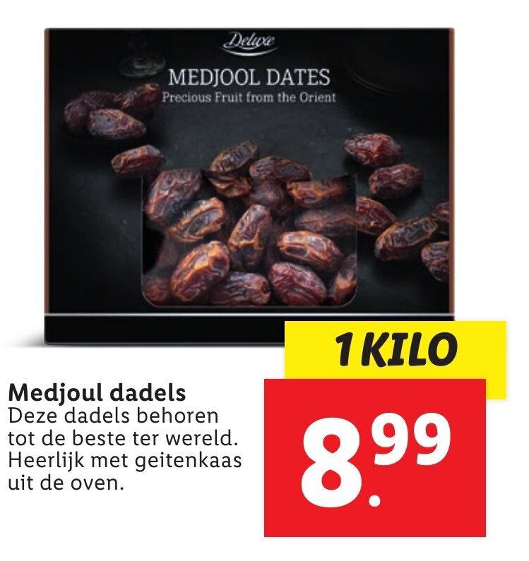 Deluxe Medjoul dadels 1kg aanbieding bij Lidl
