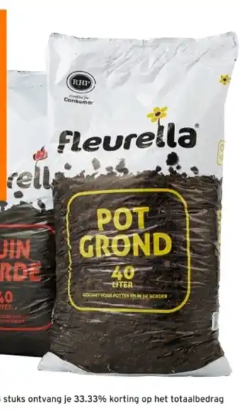 GAMMA Fleurella potgrond 40 liter aanbieding