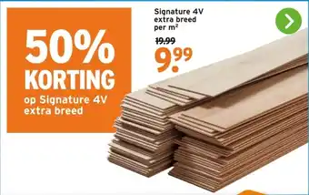 GAMMA Signature 4V extra breed per m² aanbieding