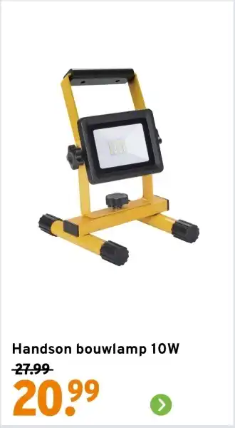 GAMMA Handson bouwlamp 10W aanbieding