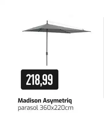 Kees Smit Madison Asymetriq Parasol 360x220cm aanbieding