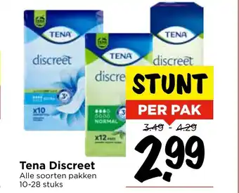 Vomar Voordeelmarkt Tena Discreet  10-28 stuks aanbieding