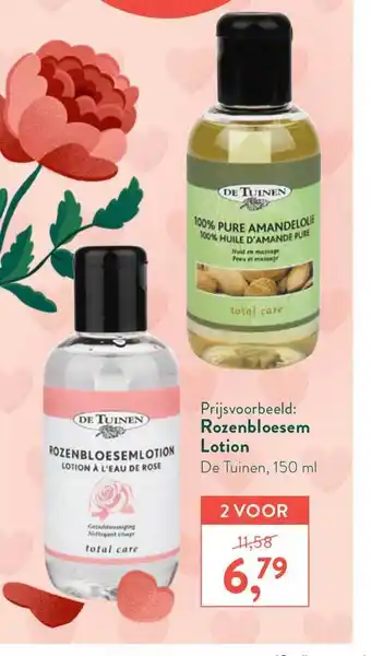 Holland & Barrett De Tuinen Rozenbloesem Lotion 150ml aanbieding