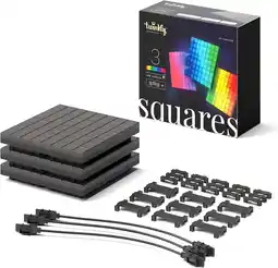Amazon Twinkly Squares Starter Kit, Kit van RGB Ledpanelen, inclusief 1 Hoofdpaneel en 5 Uitbreidingspanelen, compatibel met HomeKit aanbieding