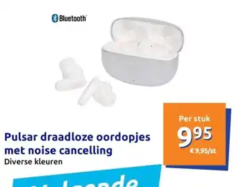 Action Pulsar draadloze oordopjes met noise cancelling aanbieding