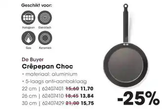 HANOS De Buyer Crêpepan Choc aanbieding