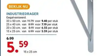 Kluswijs INDUSTRIEDRAGER aanbieding