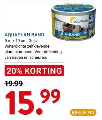 Kluswijs AQUAPLAN BAND aanbieding