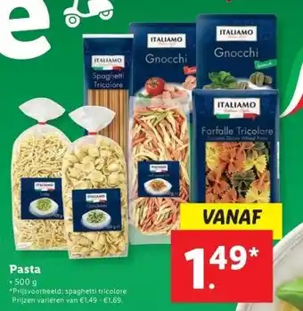Lidl Pasta aanbieding