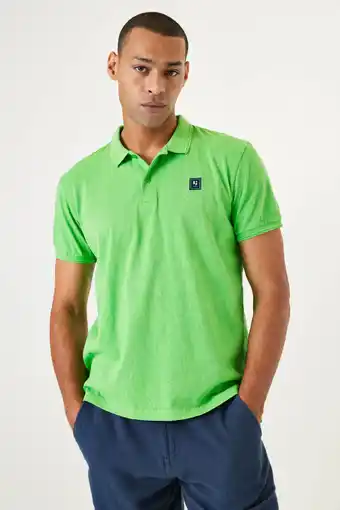 Wehkamp Garcia polo met all over print groen aanbieding