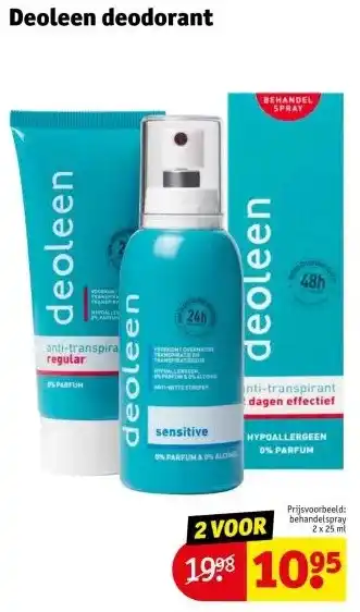Kruidvat Deoleen deodorant aanbieding