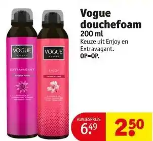 Kruidvat Vogue douchefoam aanbieding