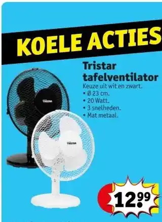 Kruidvat Tristar tafelventilator aanbieding