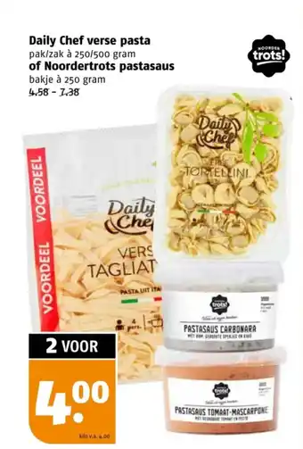 Poiesz Daily chef verse pasta of noordertrots pastasaus aanbieding