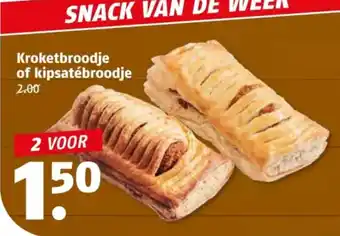 Poiesz Kroketbroodje of kipsatebroodje aanbieding