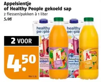 Poiesz Appelsientje of healthy people gekoeld sap aanbieding