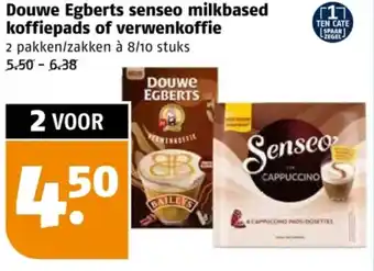 Poiesz Douwe egberts senseo milkbased koffiepads of verwenkoffie aanbieding