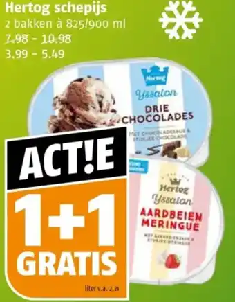 Poiesz Hertog schepijs aanbieding