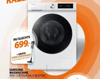 Expert Samsung wasmachine WW11DB7B34GWU3 BESPOKE aanbieding