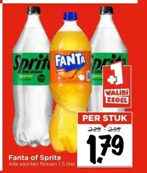 Vomar Voordeelmarkt Fanta of Sprite aanbieding
