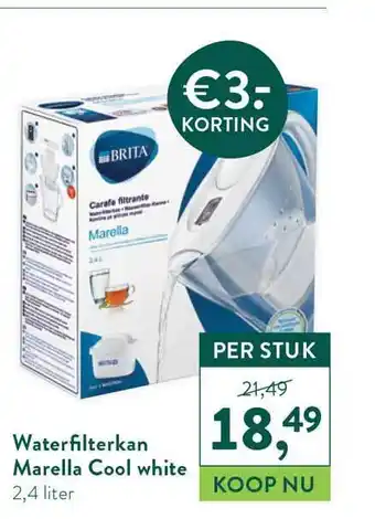 Holland & Barrett Waterfilterkan Marella Cool White aanbieding