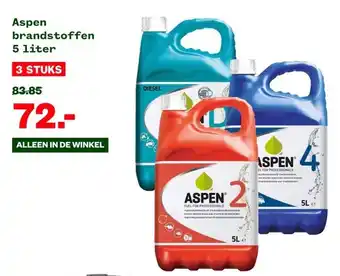 Welkoop Aspen brandstoffen aanbieding