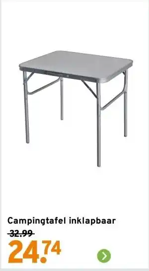 GAMMA Campingtafel inklapbaar aanbieding