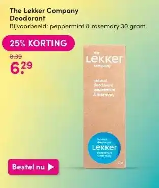 DA The Lekker Company Deodorant aanbieding