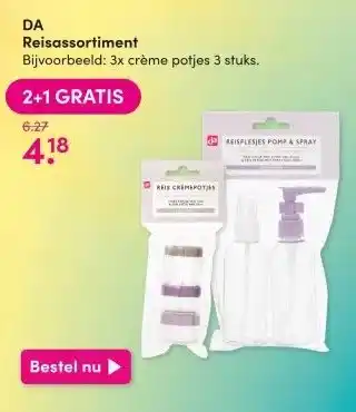 DA DA Reisassortiment aanbieding
