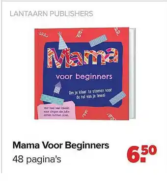 Baby-Dump Lantaarn Publishers Mama Voor Beginners 48 Pagina's aanbieding