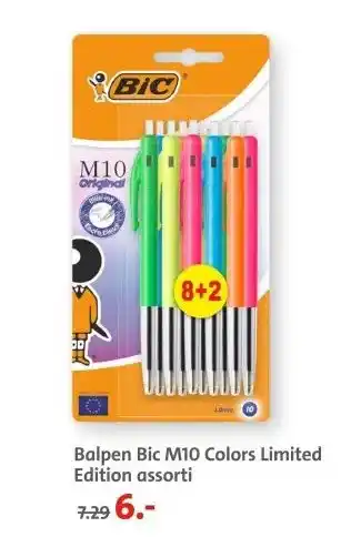 Bruna Balpen Bic M10 Colors Limited Edition assorti aanbieding